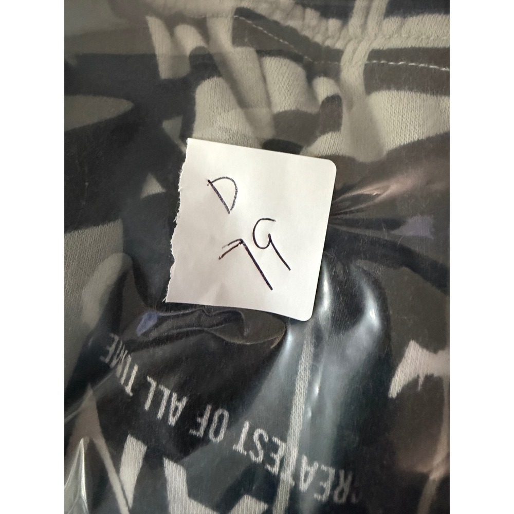 Nike Air Jordan Fleece Joggers Sweatpants MED Loose Graphic Black Grey - Picture 12 of 12
